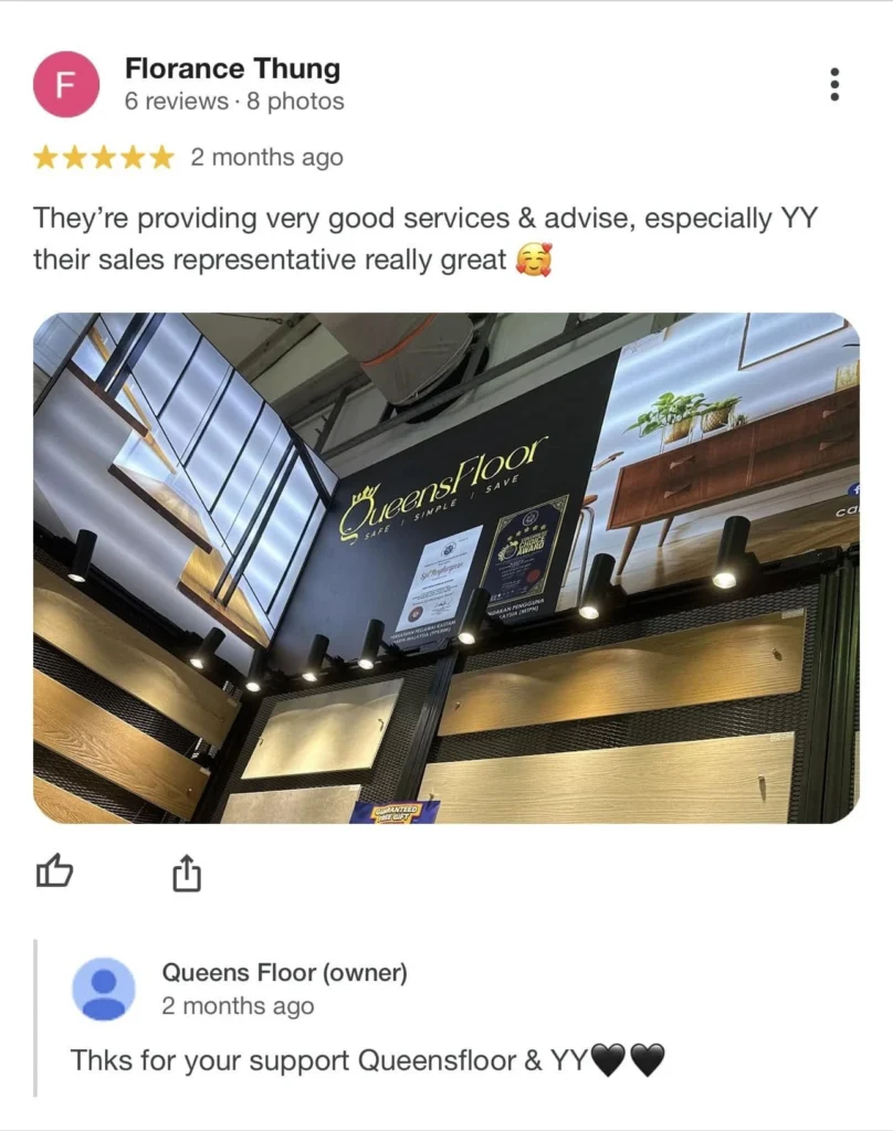 QueensFloor Testimonial