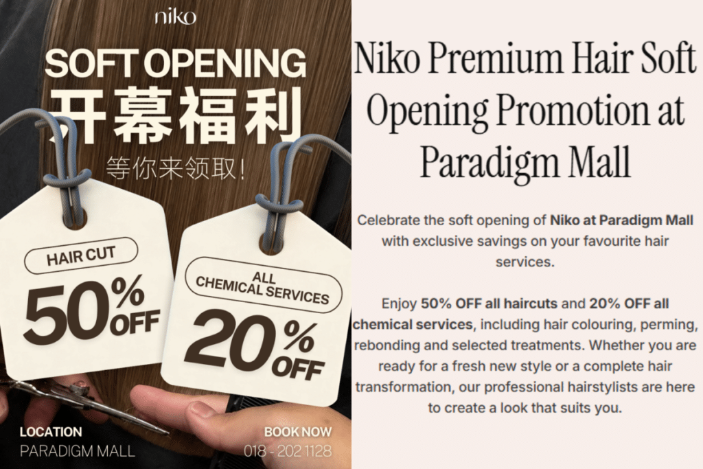Q5: Which Niko Head Spa outlets offer these hair treatments?
